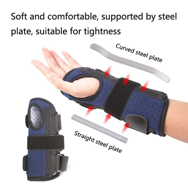 016 Wrist Joint Fixation Belt Sports Joint Dislocation Sprained Bone Fracture Rehabilitation Fixed Splint Guard, Specification: Right Hand(Blue) - Corrector by PMC Jewellery | Online Shopping South Africa | PMC Jewellery