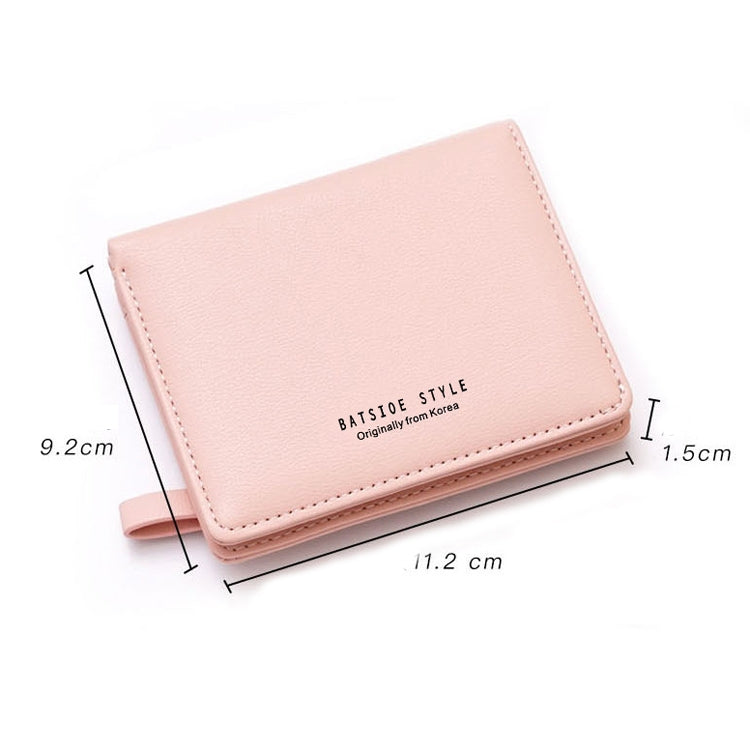 BATSIOE Short Type Ladies Wallet Small Fresh Two-Fold Student Bag Simple Multi-Card Coin Purse(Green) - free shipping - PMC TechLife - Order now!