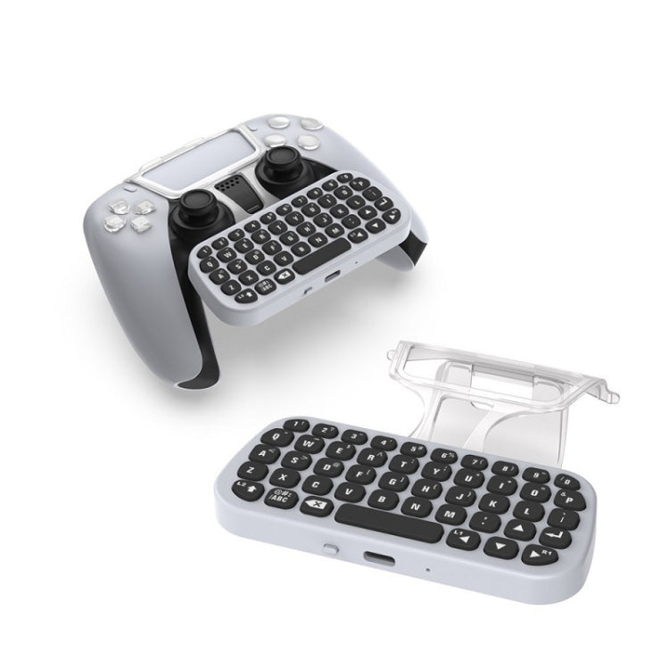DOBE TP5-0556 Bluetooth Keyboard Wireless Gamepad With Headphone Jack For PS5(White) - free shipping - PMC TechLife - Order now!