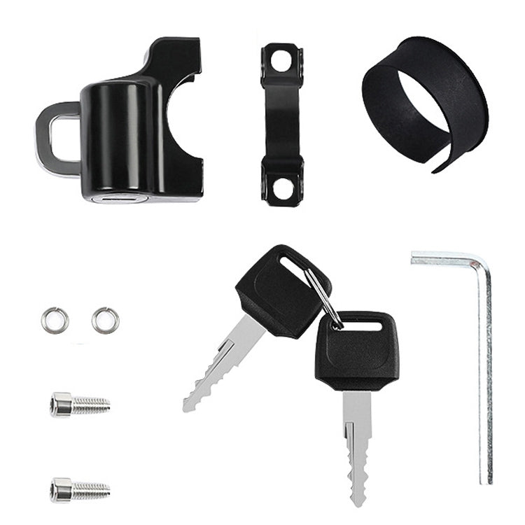 Electric Car Helmet Lock Anti-Theft Fixed Multi-Function Lock Bicycle Handle Fixed Helmet Anti-Theft Lock Helmet Lock + Reminder Rope - Bicycle Locks & Bicycle Pumps by PMC TechLife | Online Shopping South Africa | PMC TechLife