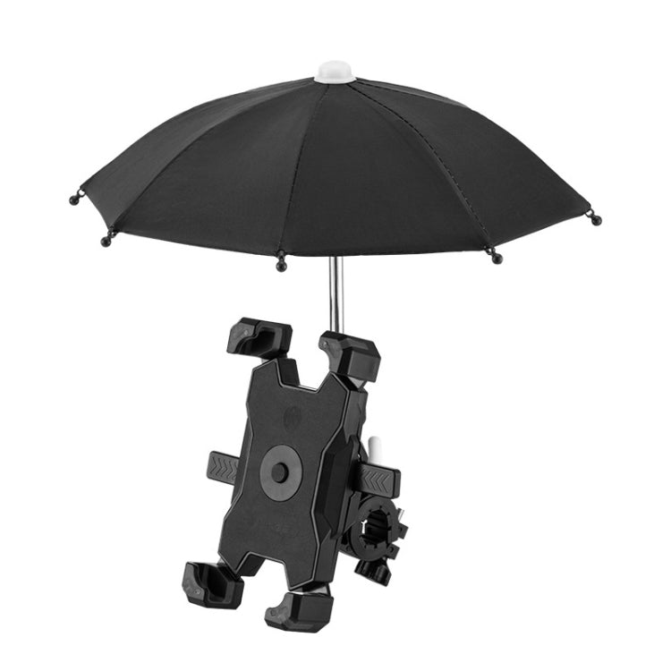 CYCLINGBOX Bicycle Mobile Phone Bracket With Parasol Rider Mobile Phone Frame, Style: Handlebar Installation (Black) - Holders by CYCLINGBOX | Online Shopping South Africa | PMC Jewellery