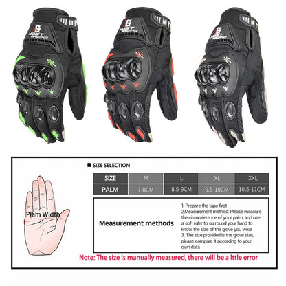 GHOST RACING GR-ST04 Motorcycle Gloves Anti-Fall Full Finger Riding Touch Gloves, Size: L(Red) - Locomotive Gloves by GHOST RACING | Online Shopping South Africa | PMC Jewellery