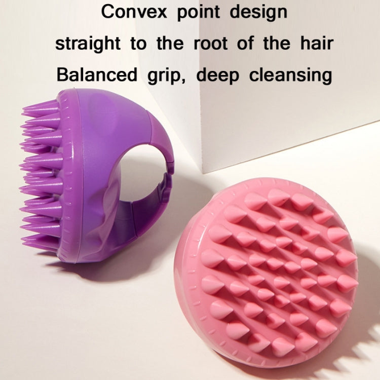 Round Hair Washing Brush Silicone Wet & Dry Multipurpose Massage Brush(Grey) - Combs by PMC Jewellery | Online Shopping South Africa | PMC Jewellery