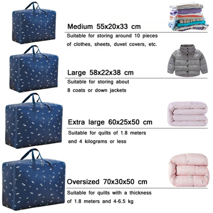 Oxford Cloth Quilt Moisture-Proof & Waterproof Storage Bag Zipper Portable Moving Luggage Bag, Specification: 58x38x22cm(Tibetan Cat) - Storage Bags by PMC Jewellery | Online Shopping South Africa | PMC Jewellery