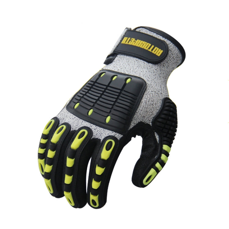 ROTOSAFETY RZT-HFZ20 Shock-Proof Anti-Smashing Anti-Cutting Anti-Collision Gloves TPR Mechanical Maintenance Fire Rescue Miners Mining Anti-Stab Gloves, Size: L - Workplace Safety Supplies by PMC Jewellery | Online Shopping South Africa | PMC Jewellery