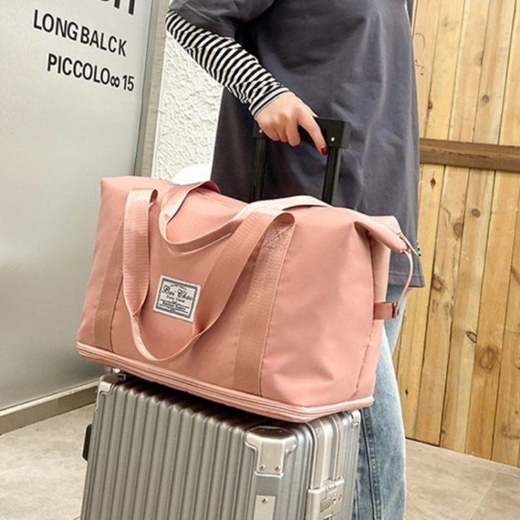 Travel Bag Large Capacity One-Shoulder Handbag Sports Gym Bag Dry And Wet Separation Duffel Bag(Pink) - Handbags by PMC Jewellery | Online Shopping South Africa | PMC Jewellery