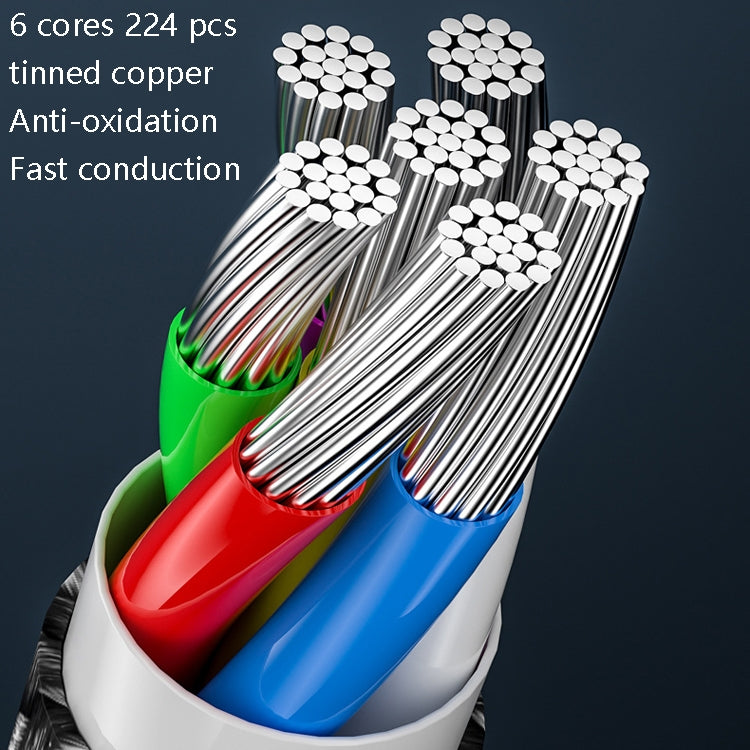 1m 100W PD Fast Charge Type-C Male to Male Data Sync Charging Braided Cable, Length: - USB-C & Type-C Cable by PMC TechLife | Online Shopping South Africa | PMC TechLife
