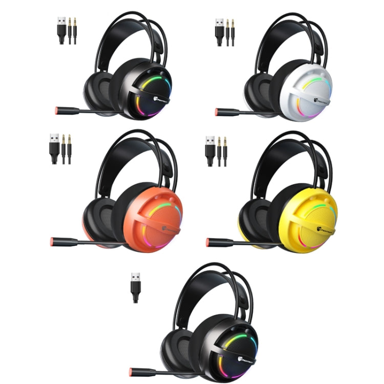 PANTSAN PSH-100 USB Wired Gaming Earphone Headset with Microphone, Colour: 3.5mm Orange - free shipping - PMC TechLife - Order now!