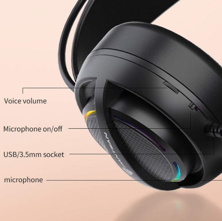 PANTSAN PSH-100 USB Wired Gaming Earphone Headset with Microphone, Colour: 3.5mm Yellow - free shipping - PMC TechLife - Order now!