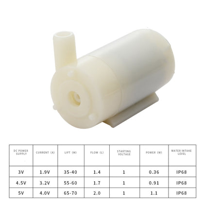 Quiet Mini Horizontal Vertical Submersible Pump, Style: White Horizontal - Fish Tanks & Accessories by PMC Jewellery | Online Shopping South Africa | PMC Jewellery
