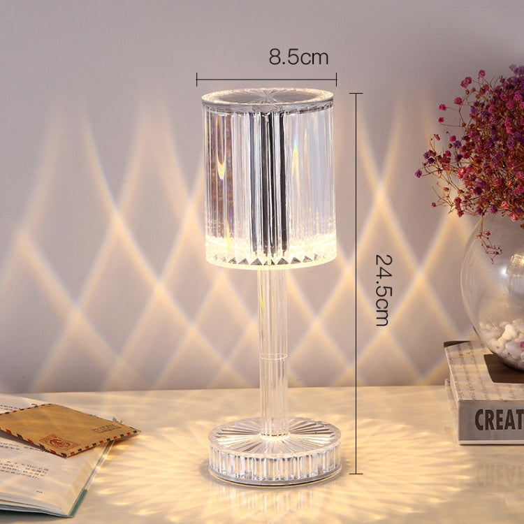 USB Charging Touch Diamond Crystal Table Lamp, Specification: USB Charging(Tri-tone Light)(Amber) -  by PMC Jewellery | Online Shopping South Africa | PMC Jewellery
