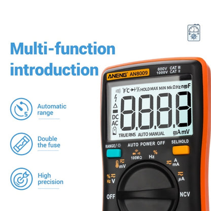 ANENG AN8009 NVC Digital Display Multimeter, Specification: Standard(Blue) - Current & Voltage Tester by ANENG | Online Shopping South Africa | PMC Jewellery | Buy Now Pay Later Mobicred