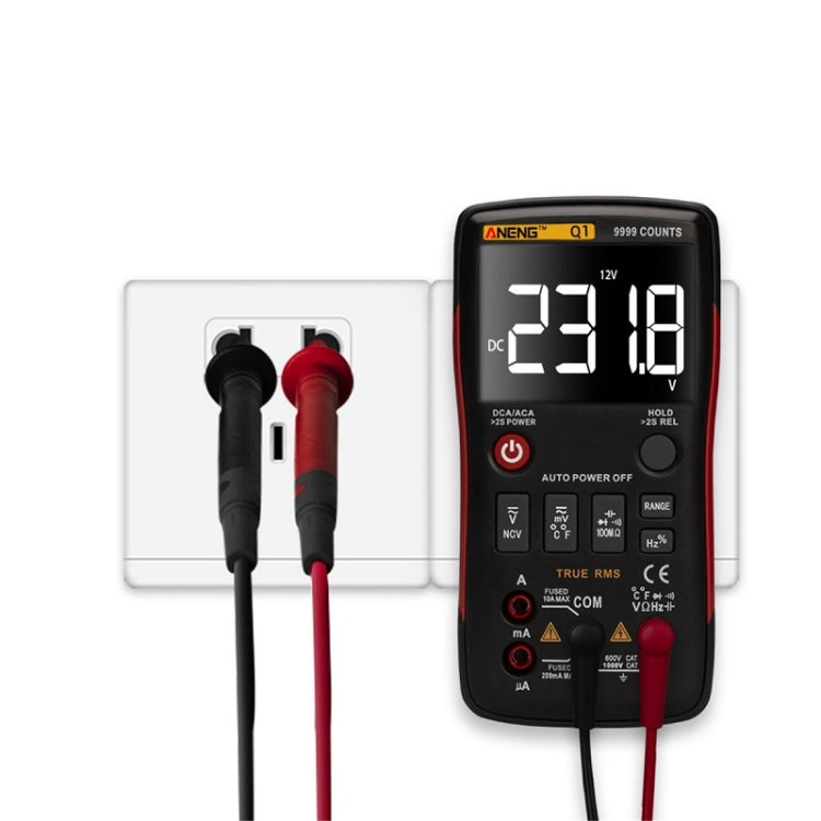 ANENG AN-Q1 Automatic High-Precision Intelligent Digital Multimeter, Specification: Standard(Red) - Digital Multimeter by ANENG | Online Shopping South Africa | PMC Jewellery | Buy Now Pay Later Mobicred