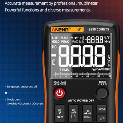 ANENG AN-Q1 Automatic High-Precision Intelligent Digital Multimeter, Specification: Standard(Red) - Digital Multimeter by ANENG | Online Shopping South Africa | PMC Jewellery | Buy Now Pay Later Mobicred