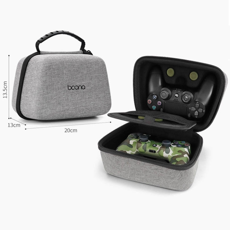 Baona EVA Hard Shell Gamepad Storage Bag For PS5 / PS4 / Xbox / Switch Pro, Style: Double-layer Gray - Bags by Baona | Online Shopping South Africa | PMC Jewellery | Buy Now Pay Later Mobicred