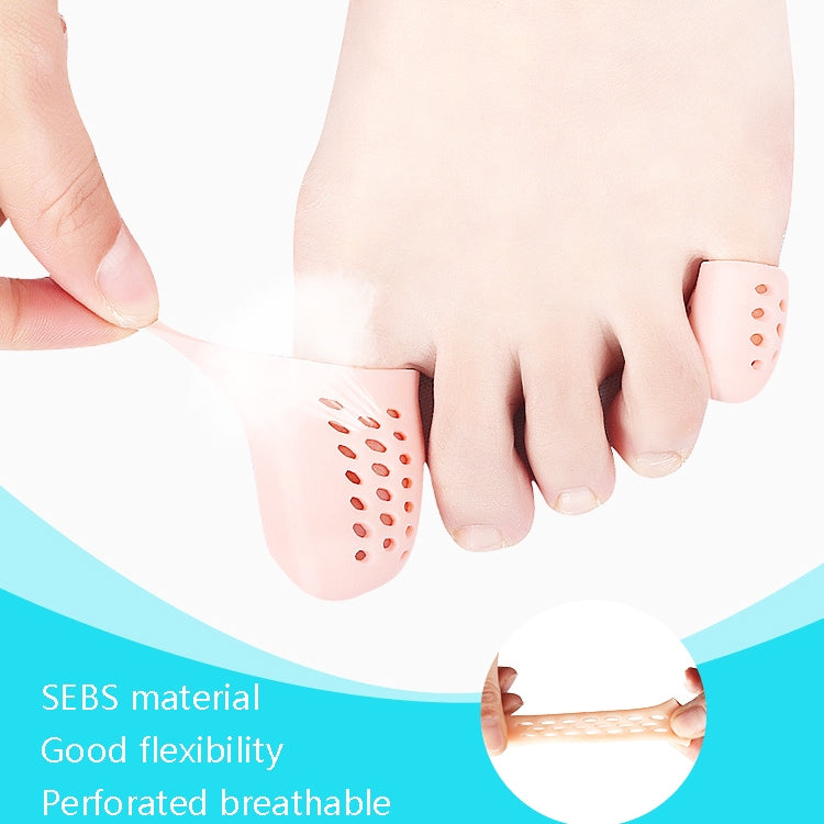 10 Pairs With Hole Toe Set High Heels Anti-Wear Anti-Pain Toe Protective Cover, Size: XS(Skin Color) - Corrector by PMC Jewellery | Online Shopping South Africa | PMC Jewellery