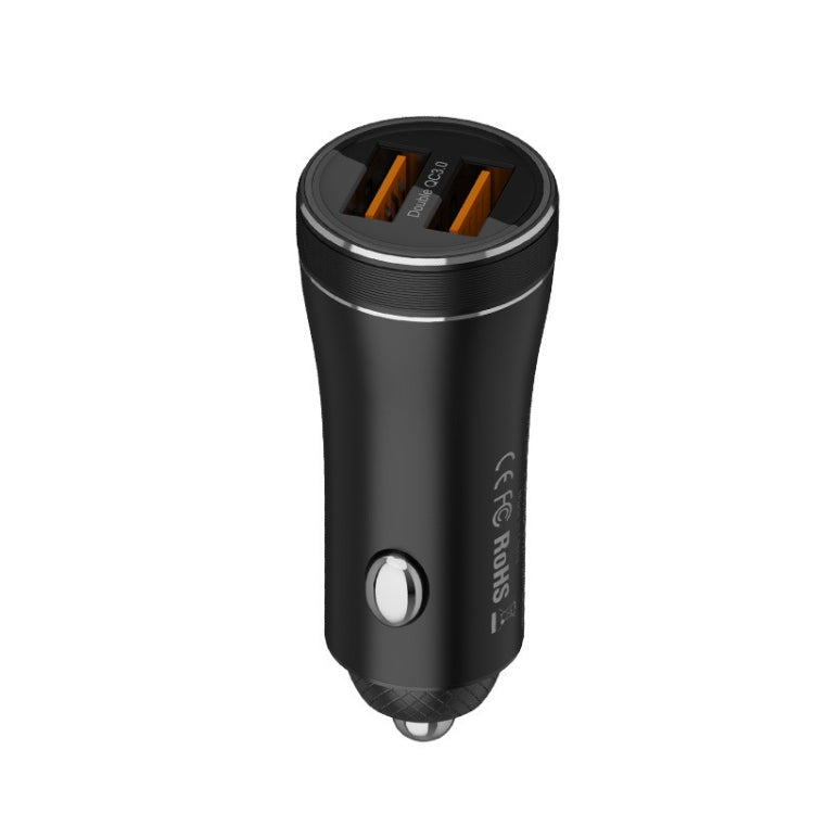 QIAKEY BK918 Dual Ports Fast Charge Car Charger - Car Charger by QIAKEY | Online Shopping South Africa | PMC TechLife | Buy Now Pay Later Mobicred