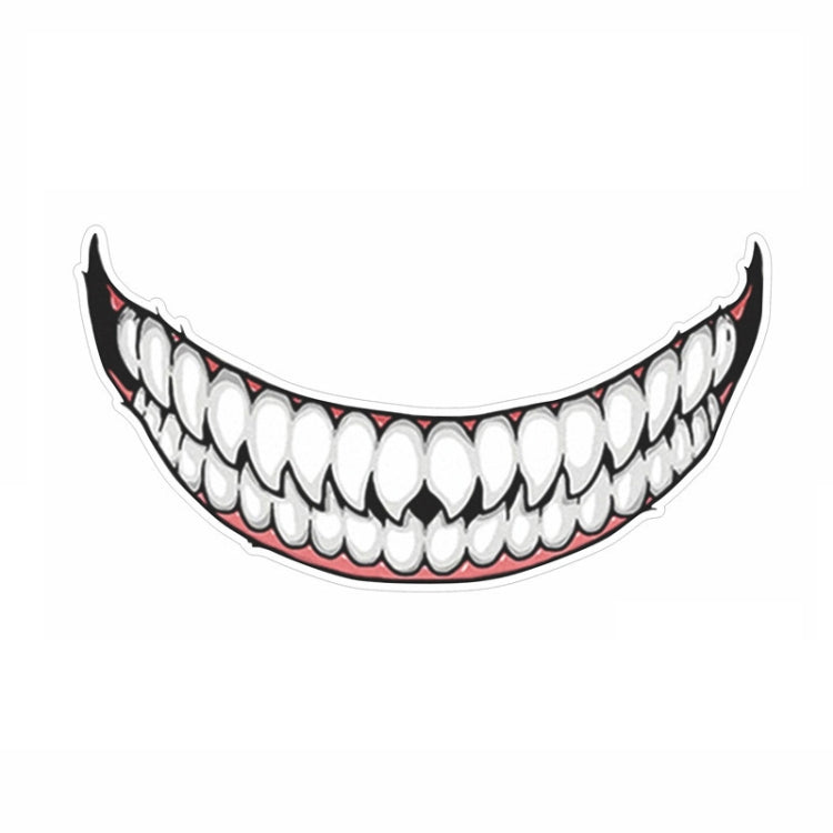 J06 Motorcycle Helmet Sticker Small Teeth - Decorative Sticker by PMC TechLife | Online Shopping South Africa | PMC TechLife