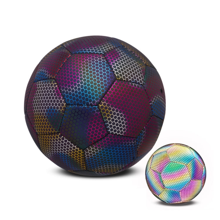 MILACHIC Night Light Football PU Opera Sewed School Training Football(No.5 Reflective Colorful Light Version 5054) - Balls by MILACHIC | Online Shopping South Africa | PMC Jewellery | Buy Now Pay Later Mobicred