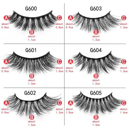 ShiDiShangPin 5 Pairs Mink Fake Eyelashes With Tweezers(G600) - Eyes by PMC Jewellery | Online Shopping South Africa | PMC Jewellery