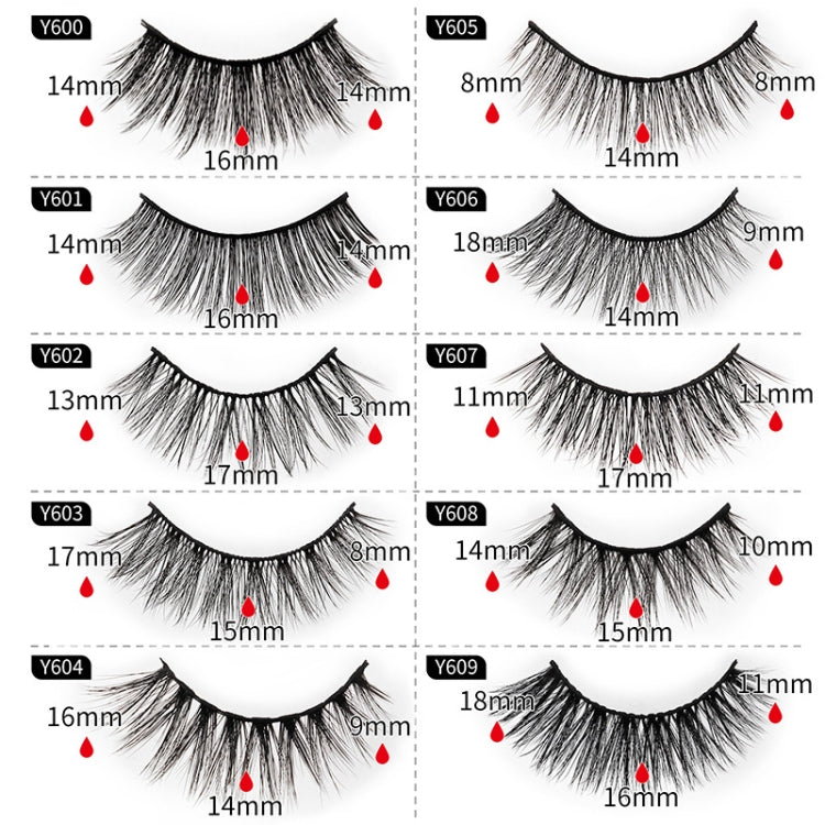 10 Pairs 3D Cat Eye False Eyelashes Naturally Thick And Fluffy Eyelashes(Y603) - Eyes by PMC Jewellery | Online Shopping South Africa | PMC Jewellery