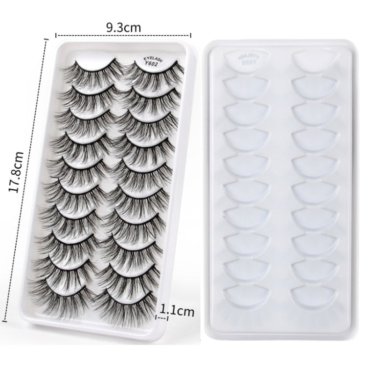 10 Pairs 3D Cat Eye False Eyelashes Naturally Thick And Fluffy Eyelashes(Y607) - Eyes by PMC Jewellery | Online Shopping South Africa | PMC Jewellery