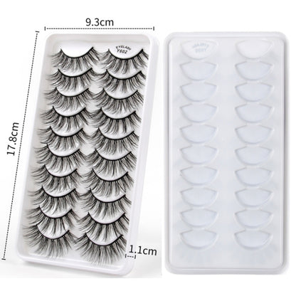 10 Pairs 3D Cat Eye False Eyelashes Naturally Thick And Fluffy Eyelashes(Y605) - Eyes by PMC Jewellery | Online Shopping South Africa | PMC Jewellery