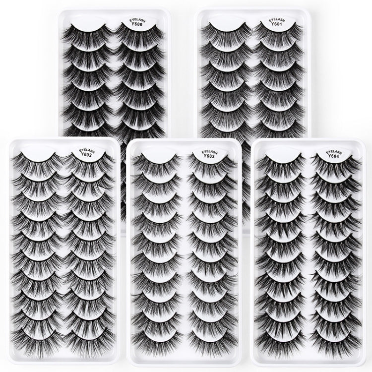 10 Pairs 3D Cat Eye False Eyelashes Naturally Thick And Fluffy Eyelashes(Y601) - Eyes by PMC Jewellery | Online Shopping South Africa | PMC Jewellery