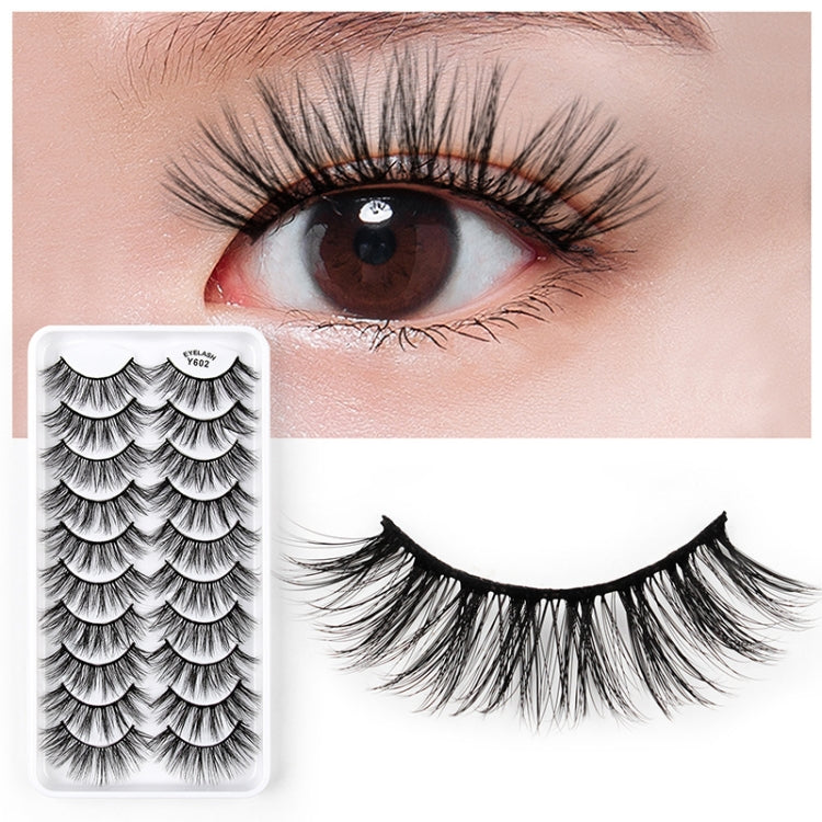 10 Pairs 3D Cat Eye False Eyelashes Naturally Thick And Fluffy Eyelashes(Y601) - Eyes by PMC Jewellery | Online Shopping South Africa | PMC Jewellery