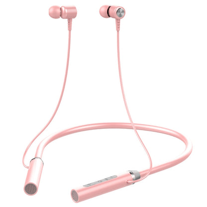 BT-63 Wireless Bluetooth Neck-mounted Magnetic Headphone(Pink) - Neck-mounted Earphone by PMC Jewellery | Online Shopping South Africa | PMC Jewellery