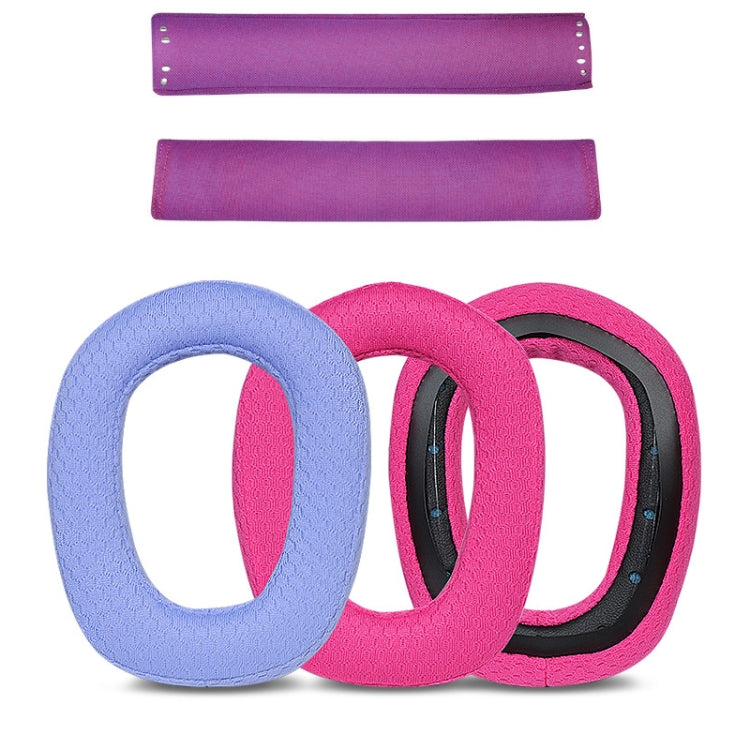 2pcs Sponge Earmuff Headrest Pad For Logitech G435, Color: Purple Headbeam - free shipping - PMC TechLife - Order now!