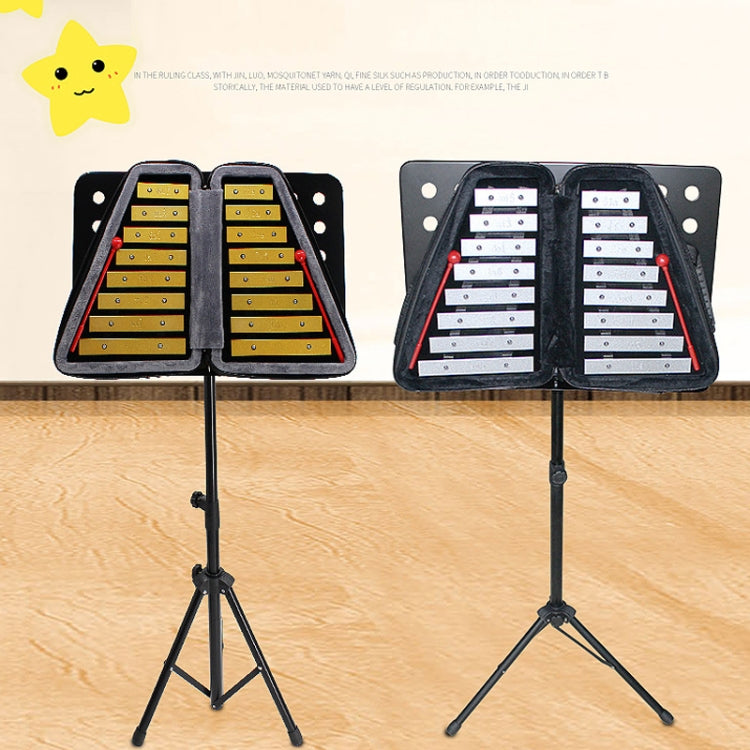 JZ-35 16-Tone Double Row Carillon Orff Percussion Instrument, Color: Silver - Percussion Instruments by PMC TechLife | Online Shopping South Africa | PMC TechLife