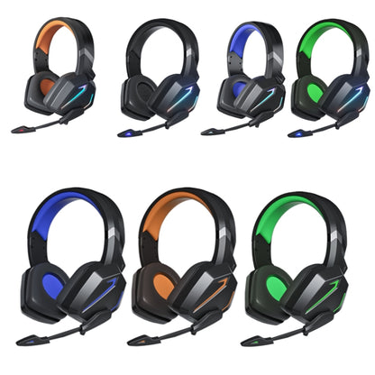Soyto SY-G20 RGB Dual Streamer Gaming Computer Headset, Style: Lighting Version (Black Orange) - Multimedia Headset by Soyto | Online Shopping South Africa | PMC Jewellery