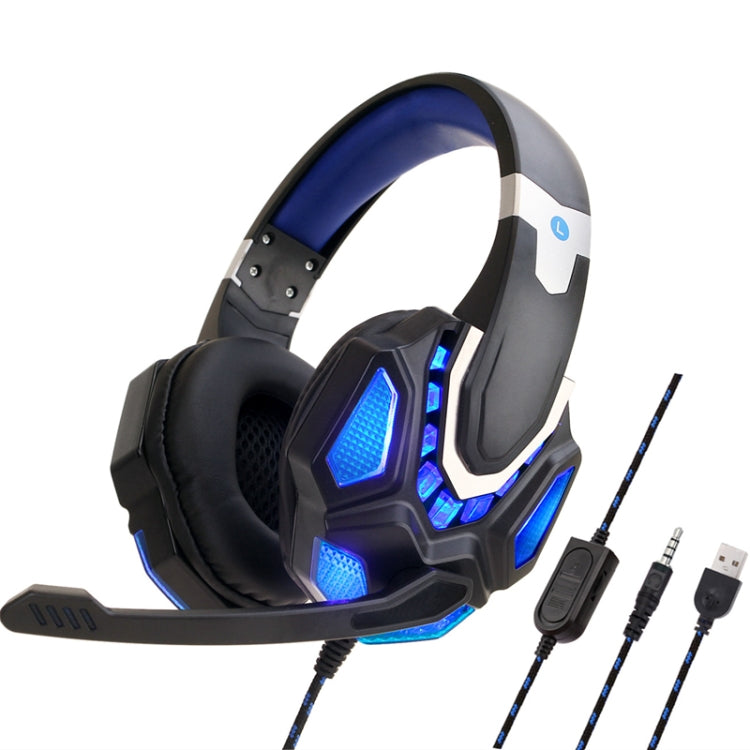 Soyto G10 Gaming Computer Headset For PS4 (Black Blue) - Multimedia Headset by Soyto | Online Shopping South Africa | PMC Jewellery