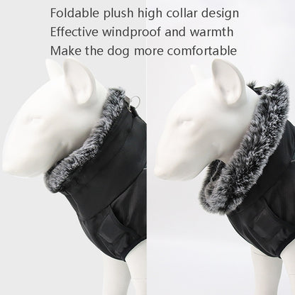 BL-683 Keep Warm Reflective Dog Clothes, Size: XXXL(Dazzling White) - Clothing by PMC Jewellery | Online Shopping South Africa | PMC Jewellery