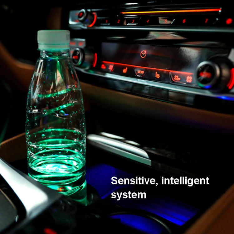 1 Pair 68mm LED Smart Light-Emitting Coaster Light Car Cup Slot Atmosphere Light(Modern Technology) - Car Drink Holders by PMC Jewellery | Online Shopping South Africa | PMC Jewellery