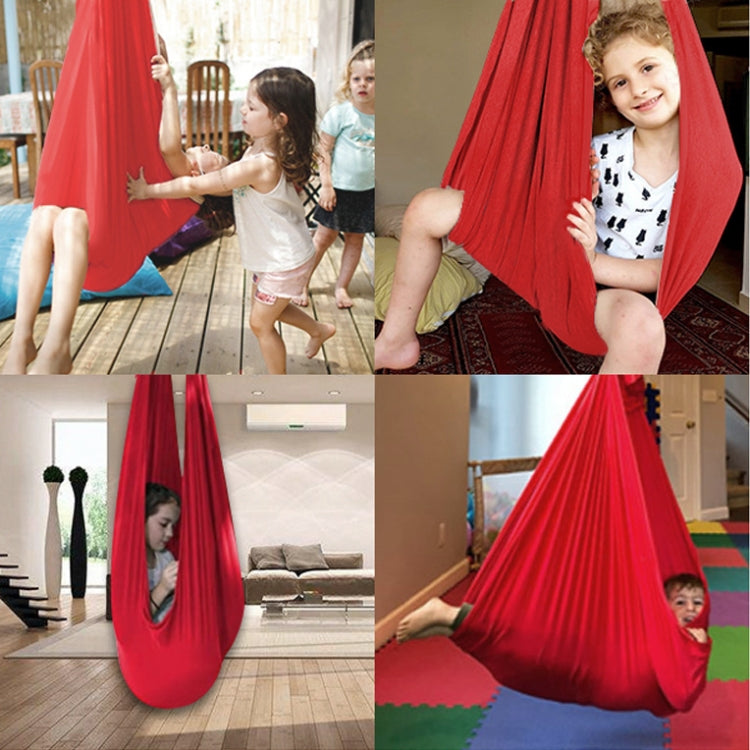 Kids Elastic Hammock Indoor Outdoor Swing, Size: 1x2.8m (Red) - Hammocks by PMC Jewellery | Online Shopping South Africa | PMC Jewellery