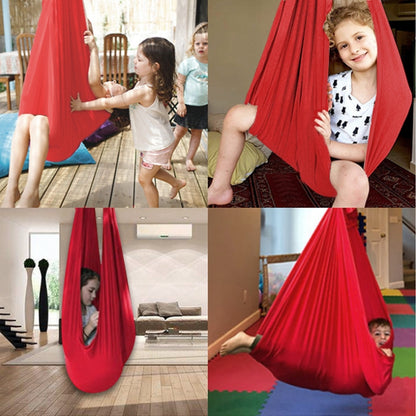 Kids Elastic Hammock Indoor Outdoor Swing, Size: 1x2.8m (Silver Gray) - Hammocks by PMC Jewellery | Online Shopping South Africa | PMC Jewellery