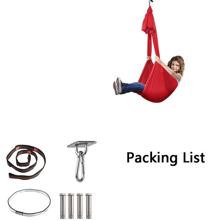 Kids Elastic Hammock Indoor Outdoor Swing, Size: 1x2.8m (Silver Gray) - Hammocks by PMC TechLife | Online Shopping South Africa | PMC TechLife | Buy Now Pay Later Mobicred