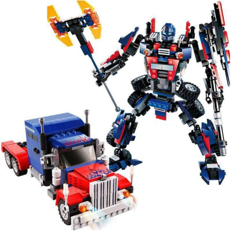 2 In 1 Transformation Series Robot Vehicle Sport Car DIY Building Blocks Kit Toys for Kids(Blue) - Building Blocks by PMC Jewellery | Online Shopping South Africa | PMC Jewellery