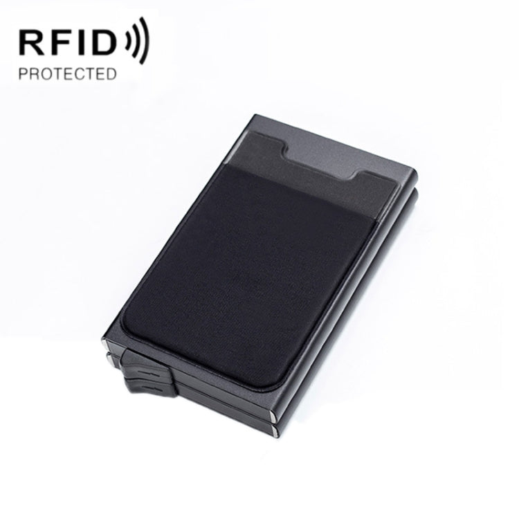 RFID Aluminum Alloy Anti-Degaussing Coin Card Holder(Black) - Antimagnetic RFID Package by PMC Jewellery | Online Shopping South Africa | PMC Jewellery
