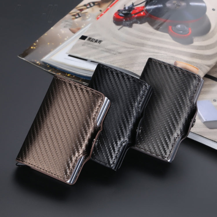 Baellerry K9172 RFID Double Aluminum Box Card Holder Automatic Pop-up Card Holder(Black) - free shipping - PMC TechLife - Order now!