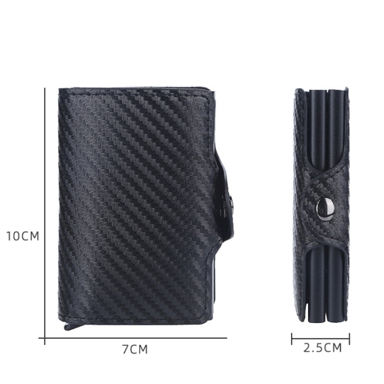 Baellerry K9172 RFID Double Aluminum Box Card Holder Automatic Pop-up Card Holder(Coffee) - Antimagnetic RFID Package by Baellerry | Online Shopping South Africa | PMC TechLife | Buy Now Pay Later Mobicred