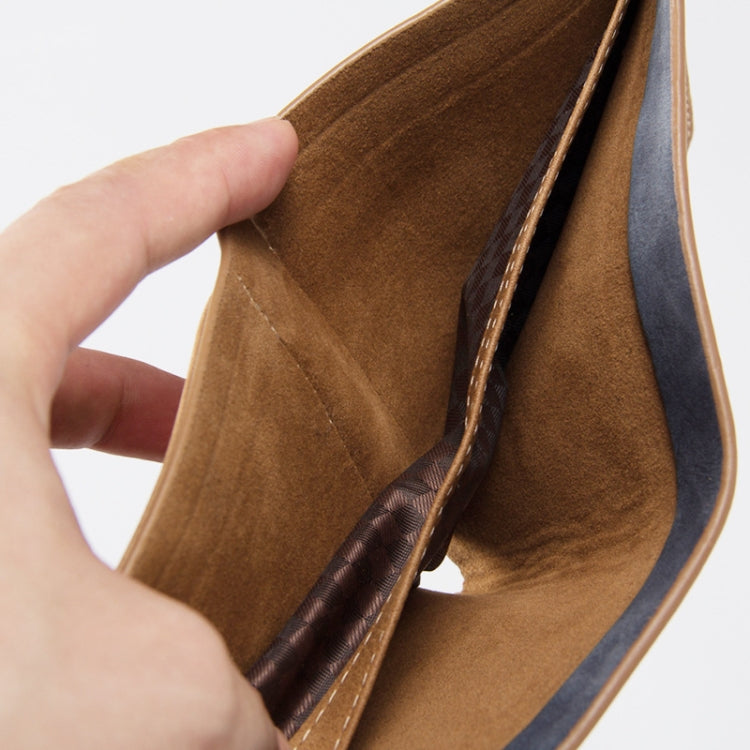 Baellerry BLR1152 Men Short Wallet Vintage Frosted Two Fold Wallet(Gray Horizontal) - free shipping - PMC TechLife - Order now!