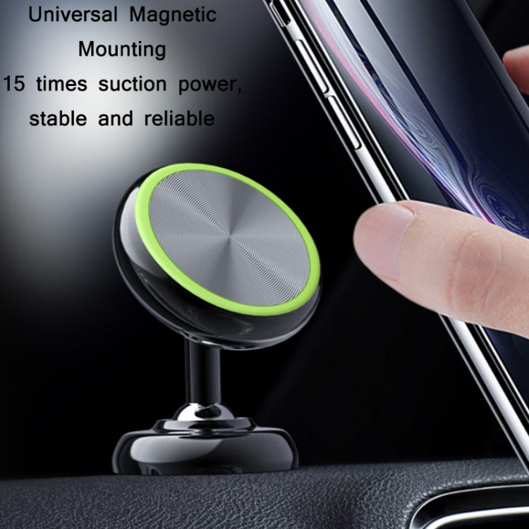 Car Aluminum Alloy Magnetic Mobile Phone Holder, Colour: Silver (Luminous) - Car Holders by PMC Jewellery | Online Shopping South Africa | PMC Jewellery