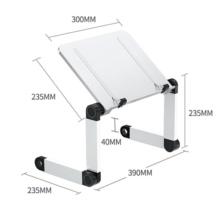 L03 Adjustable Lifting Reading Rack Book Holder Laptop Stand,Style��� Double Section Black - Holder & Storage Rack by PMC TechLife | Online Shopping South Africa | PMC TechLife | Buy Now Pay Later Mobicred