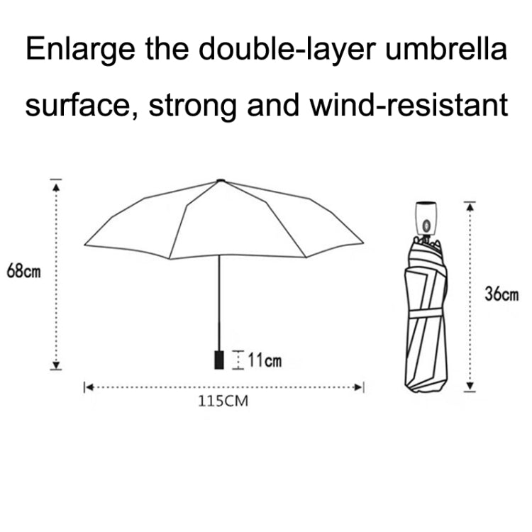 PARACHASE Ten-bone Double-layer Large Windproof Business Automatic Folding Umbrella(Black) - Umbrellas by PARACHASE | Online Shopping South Africa | PMC Jewellery | Buy Now Pay Later Mobicred