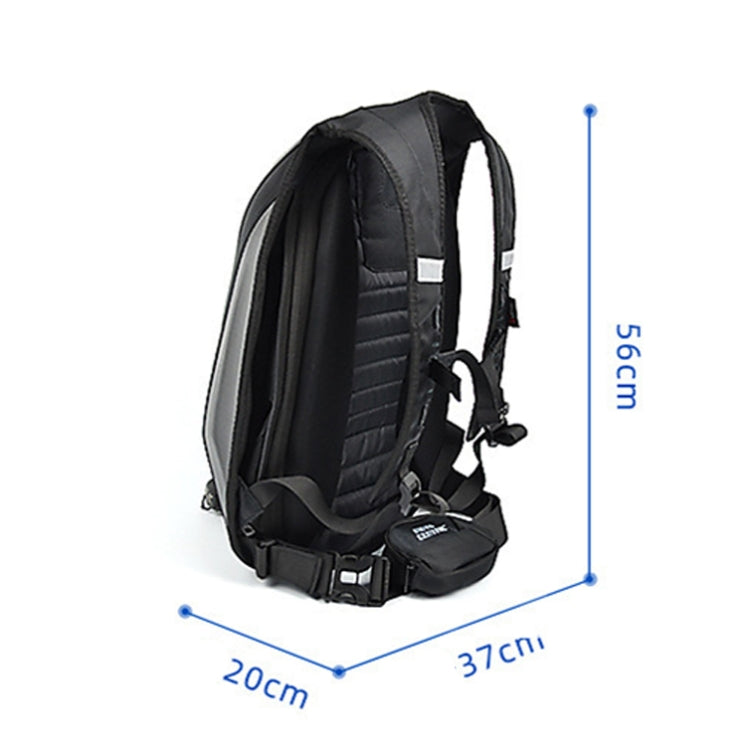 MOTOCENTRIC 11-MC-0077 Motorcycle EVA Turtle Shell Shape Riding Backpack(Black) - Bags & Luggages by MOTOCENTRIC | Online Shopping South Africa | PMC Jewellery