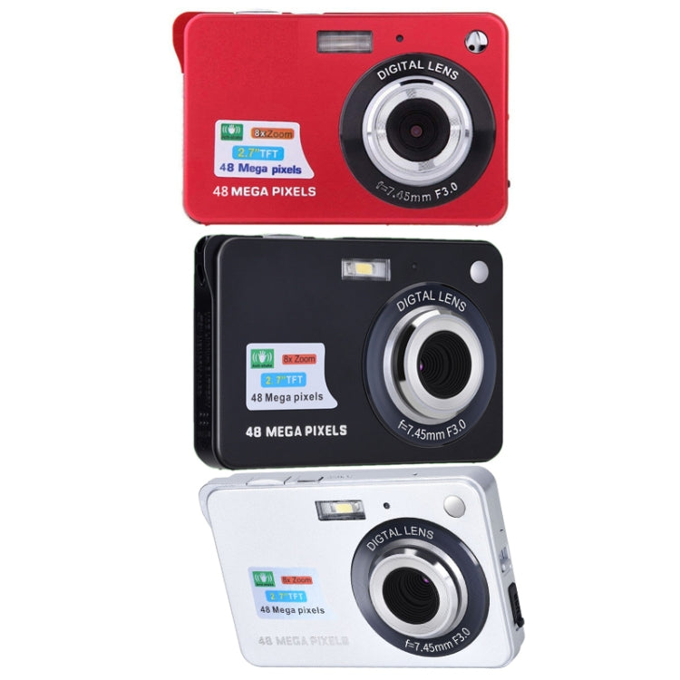 K09 48 Million Pixel CCD HD Digital Camera Retro Self-Portrait Video Camera(Black) - Video Cameras by null | Online Shopping South Africa | PMC TechLife | Buy Now Pay Later Mobicred