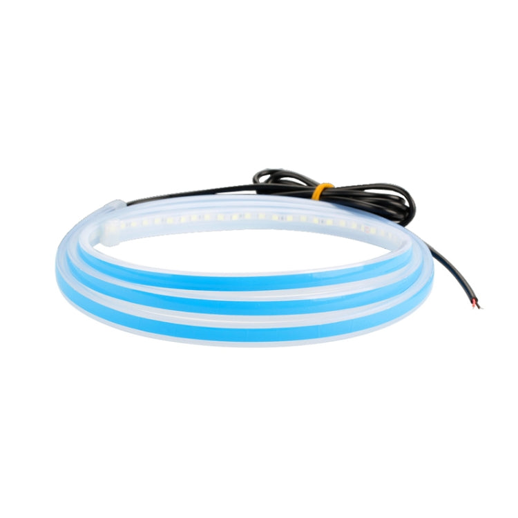 Car LED Streamer Decorative Hood Atmosphere Lights, Style: Monochrome Ice Blue Light(1.5m) - Decorative Lights by PMC Jewellery | Online Shopping South Africa | PMC Jewellery